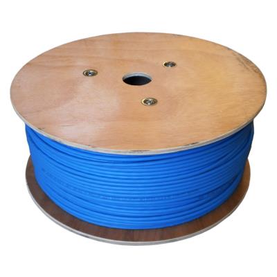 DATACOM F/FTP drát CAT6A  LSOH Eca 500m cívka, plášť modrý