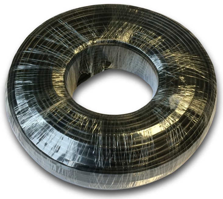 DATACOM OUTDOOR FTP drát CAT5E  PE,Fca 100m černý