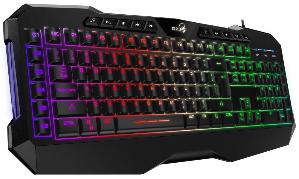 GENIUS GX GAMING Scorpion K11 Pro/ drátová/ podsvícená/ USB/ černá/ CZ+SK layout