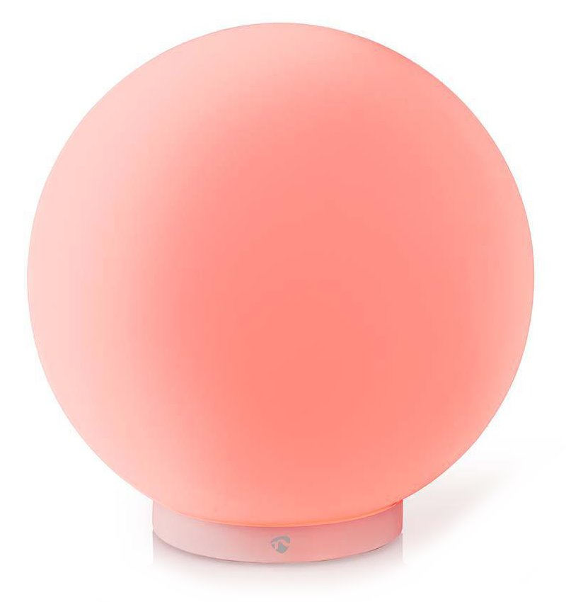 NEDIS Wi-Fi chytré náladové RGB světlo/ kulaté/ průměr 20 cm/ teplá až studená bílá/ 360 lm/ 5 W/ sklo/ Android & iOS