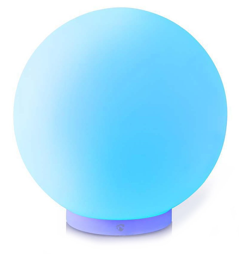 NEDIS Wi-Fi chytré náladové RGB světlo/ kulaté/ průměr 20 cm/ teplá až studená bílá/ 360 lm/ 5 W/ sklo/ Android & iOS