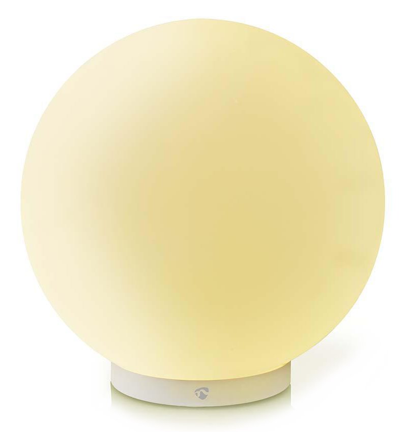 NEDIS Wi-Fi chytré náladové RGB světlo/ kulaté/ průměr 20 cm/ teplá až studená bílá/ 360 lm/ 5 W/ sklo/ Android & iOS