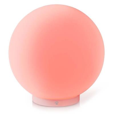 NEDIS Wi-Fi chytré náladové RGB světlo/ kulaté/ průměr 20 cm/ teplá až studená bílá/ 360 lm/ 5 W/ sklo/ Android & iOS