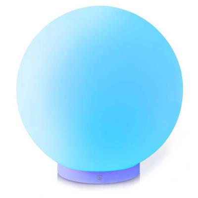 NEDIS Wi-Fi chytré náladové RGB světlo/ kulaté/ průměr 20 cm/ teplá až studená bílá/ 360 lm/ 5 W/ sklo/ Android & iOS
