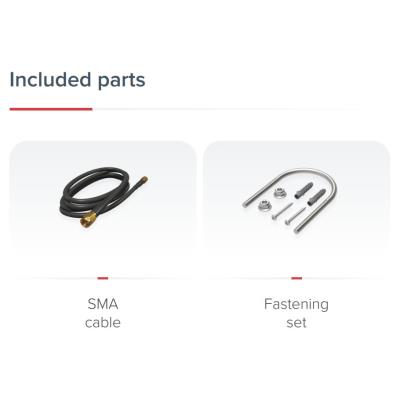 MikroTik Antenna kit LoRa, 6.5 dBi Omni, LoRa 824-960 MHz, SMA kabel