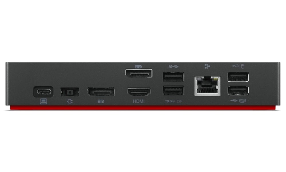Lenovo ThinkPad USB-C Dock - 90W (2x DP, 1x HDMI, RJ45, 3x USB 3.1, 2x USB 2.0, 1x USB-C, adapter)