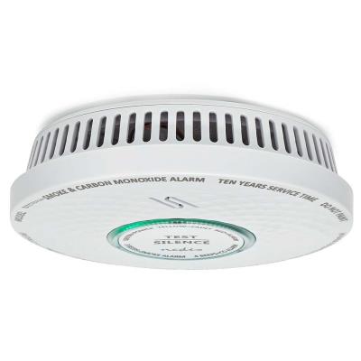 NEDIS detektor oxidu uhelnatého/ EN 14604 / EN 50291/ hlasitost 85 dB/ napájení z baterie/ životnost 10 let/ bílý