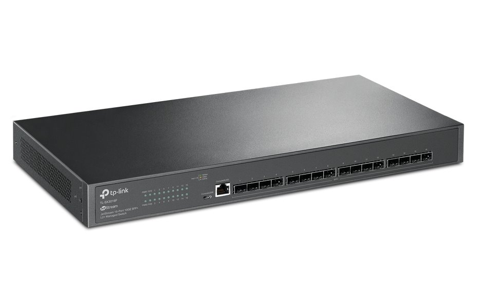 TP-Link TL-SX3016F - JetStream 16-Port 10GE SFP+ L2+ Managed Switch/ 16× 10G SFP+ Sloty