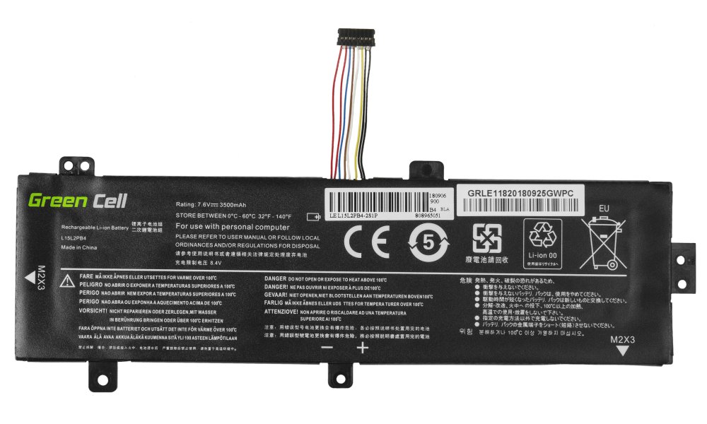 Green Cell/ LE118/ 7.6V/ 3500 mAh/ Li-Ion/ Lenovo IdeaPad 510-15IKB 510-15ISK 310-15AB, L15C2PB3/ neoriginál