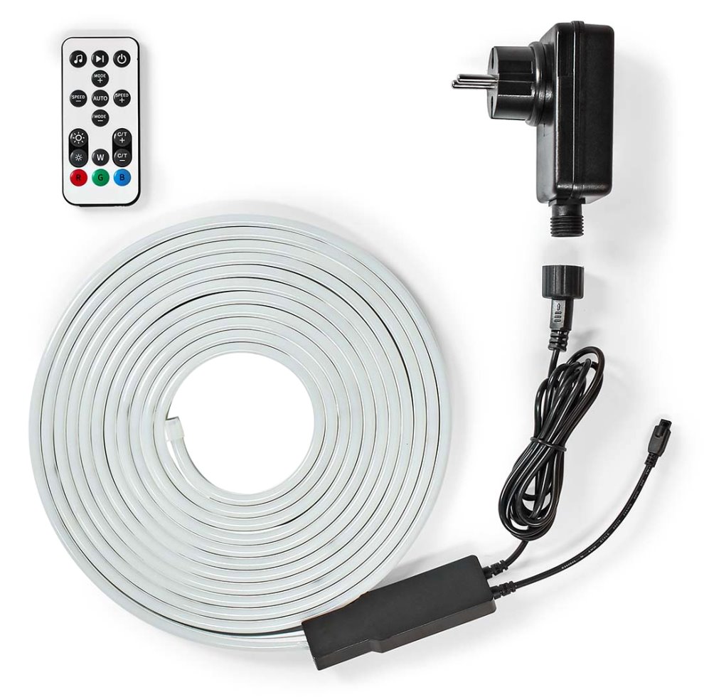 NEDIS Wi-Fi chytrý LED pásek/ 32W/ 230V/ IP65/ 960lm/ RGB/ Nedis® SmartLife/ 5m