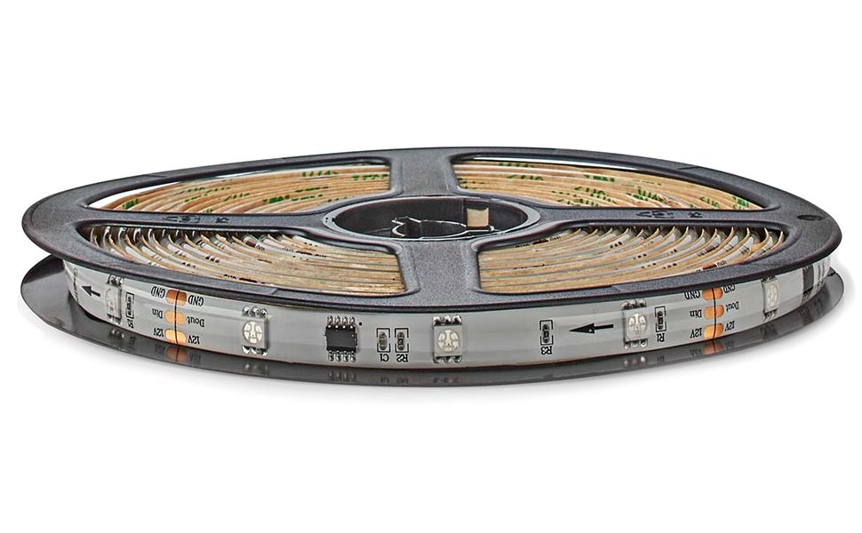 NEDIS Wi-Fi chytrý LED pásek/ 24W/ 230V/ IP65/ 700lm/ RGB/ Nedis® SmartLife/ 5m