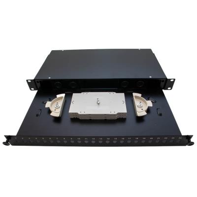 XtendLan 19" optický rozvaděč, 24 portů ST/FC, výsuvný