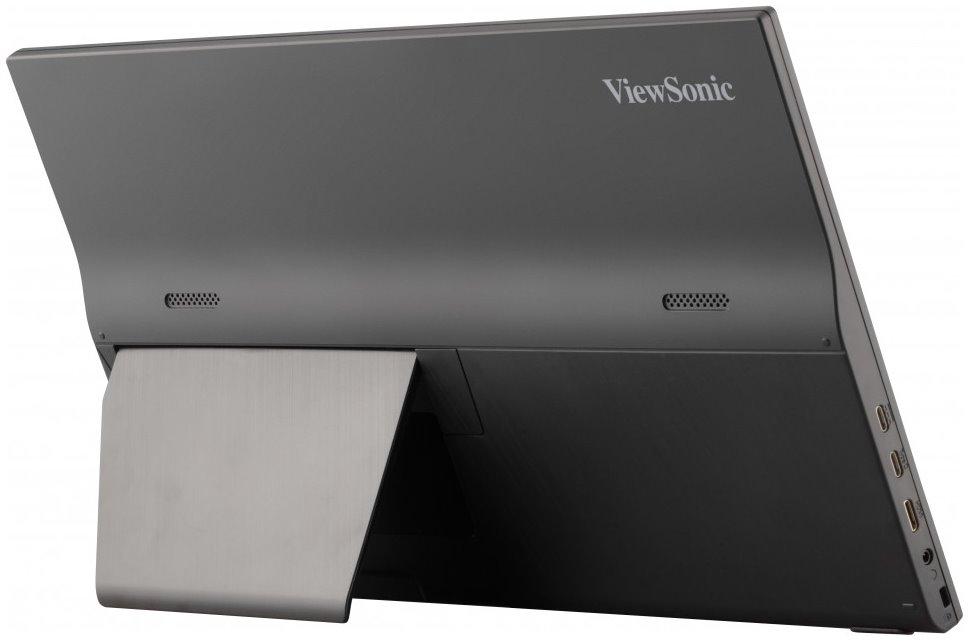 ViewSonic VA1655 - přenosný mon./ 15,6"/ IPS/ 16:9/ 1920x1080/ 7ms/ 250cd/m2/ miniHDMI/ 2xUSB-C/ integ. stojan/ repro