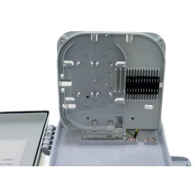 XtendLan plastový rozvaděč pro 16 odboček, 2 kabelové porty, vodotěsný, cívka