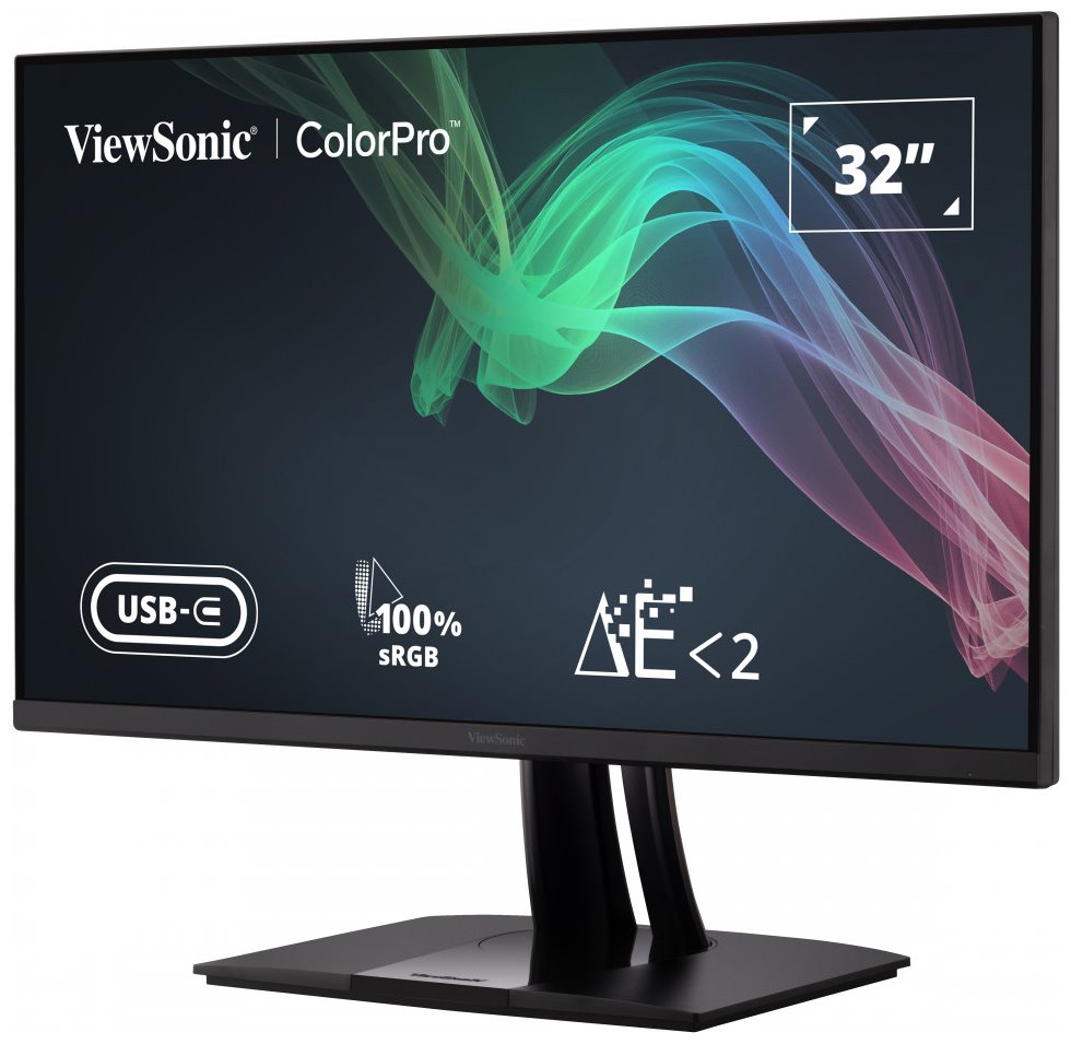 ViewSonic VP3256-4K / 32"/ IPS/ 16:9/ 3840x2160/ 5ms/ 350cd/m2/ DP/ HDMI/ 2xUSB-A/ USB-B / USB-C/ PIVOT/ Repro