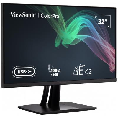 ViewSonic VP3256-4K / 32"/ IPS/ 16:9/ 3840x2160/ 5ms/ 350cd/m2/ DP/ HDMI/ 2xUSB-A/ USB-B / USB-C/ PIVOT/ Repro
