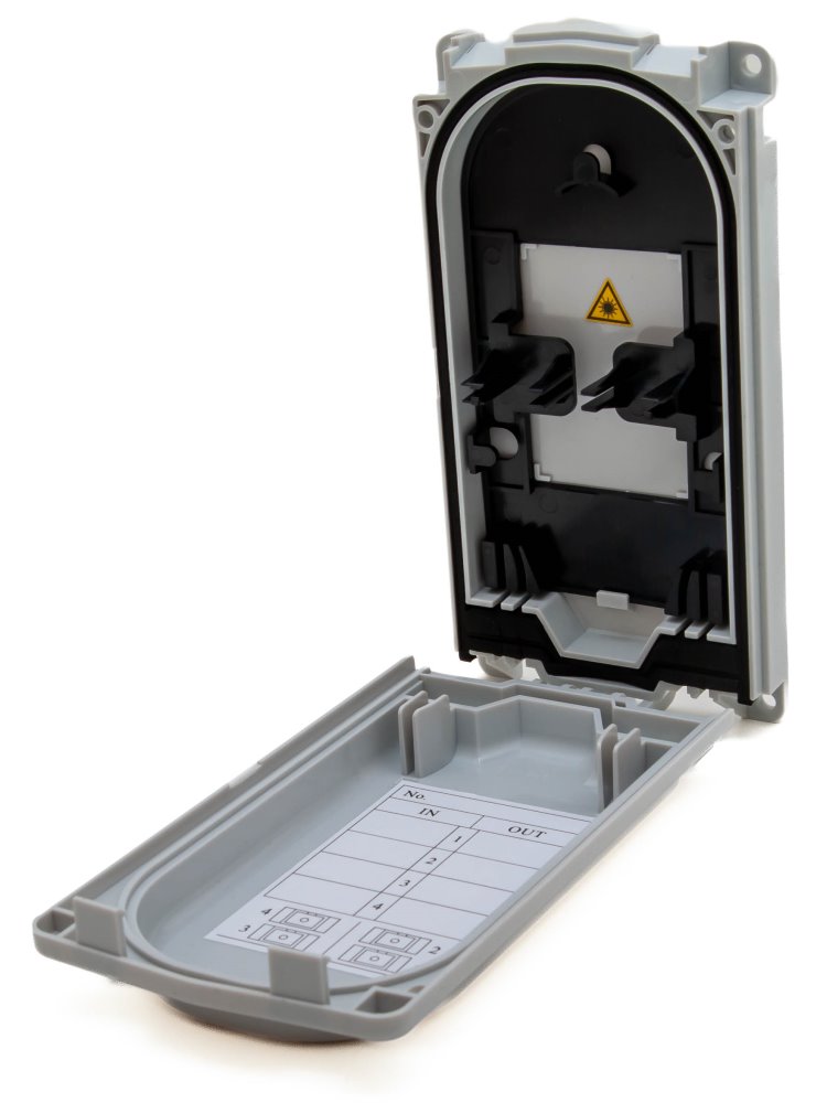 XtendLan plastový rozvaděč pro 4 odbočky, voděodolný Ip65