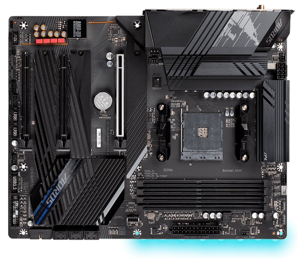 GIGABYTE X570S AORUS ELITE AX / AMD X570 / AM4 / 4x DDR4 / 3x M.2 / HDMI / USB-C / WiFi / ATX