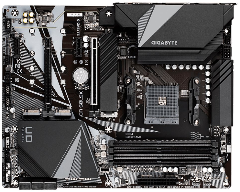 GIGABYTE X570S UD / AMD X570 / AM4 / 4x DDR4 / 3x M.2 / HDMI / USB-C / ATX