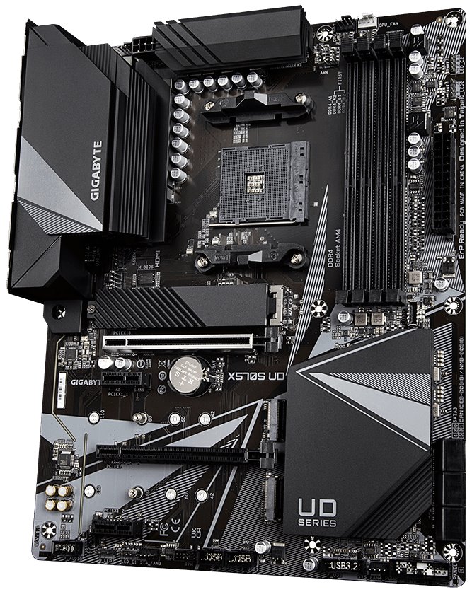 GIGABYTE X570S UD / AMD X570 / AM4 / 4x DDR4 / 3x M.2 / HDMI / USB-C / ATX