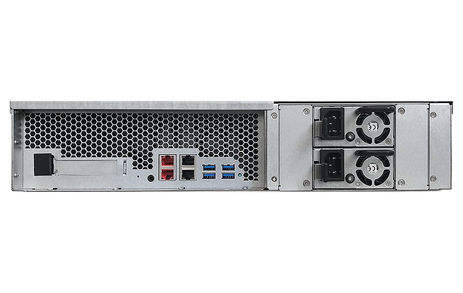 Asustor NAS AS6512RD/RAIL KIT / 12x 2,5"/3,5" SATA III/ Atom C3538 2,1GHz/ 8GB/ 2x1GbE+ 2x2.5GbE/ 4x USB 3.0/ red. zdroj