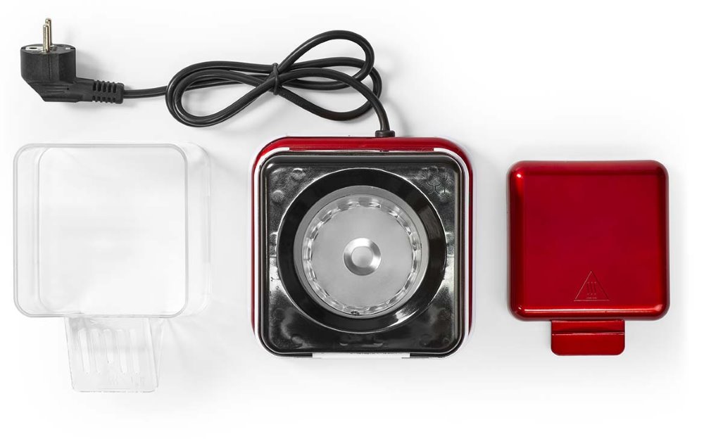 NEDIS popkornovač/ spotřeba 1200 W/ čas na přípravu 2 - 4 min/ bílo-červená