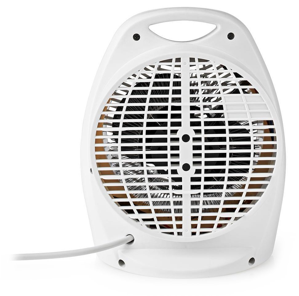 NEDIS horkovzdušný ventilátor/ termostat/ spotřeba 2000 W/ 2 tepelné režimy/ ochrana proti převrácení/ bílý