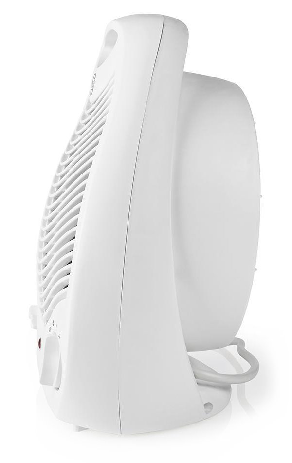 NEDIS horkovzdušný ventilátor/ termostat/ spotřeba 2000 W/ 2 tepelné režimy/ ochrana proti převrácení/ bílý