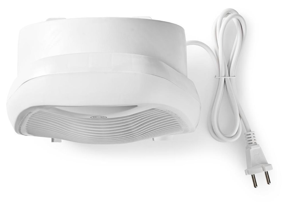 NEDIS horkovzdušný ventilátor/ termostat/ spotřeba 2000 W/ 2 tepelné režimy/ ochrana proti převrácení/ bílý