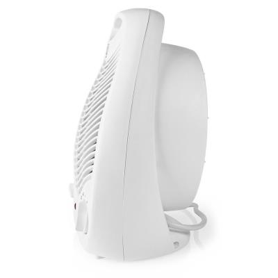 NEDIS horkovzdušný ventilátor/ termostat/ spotřeba 2000 W/ 2 tepelné režimy/ ochrana proti převrácení/ bílý