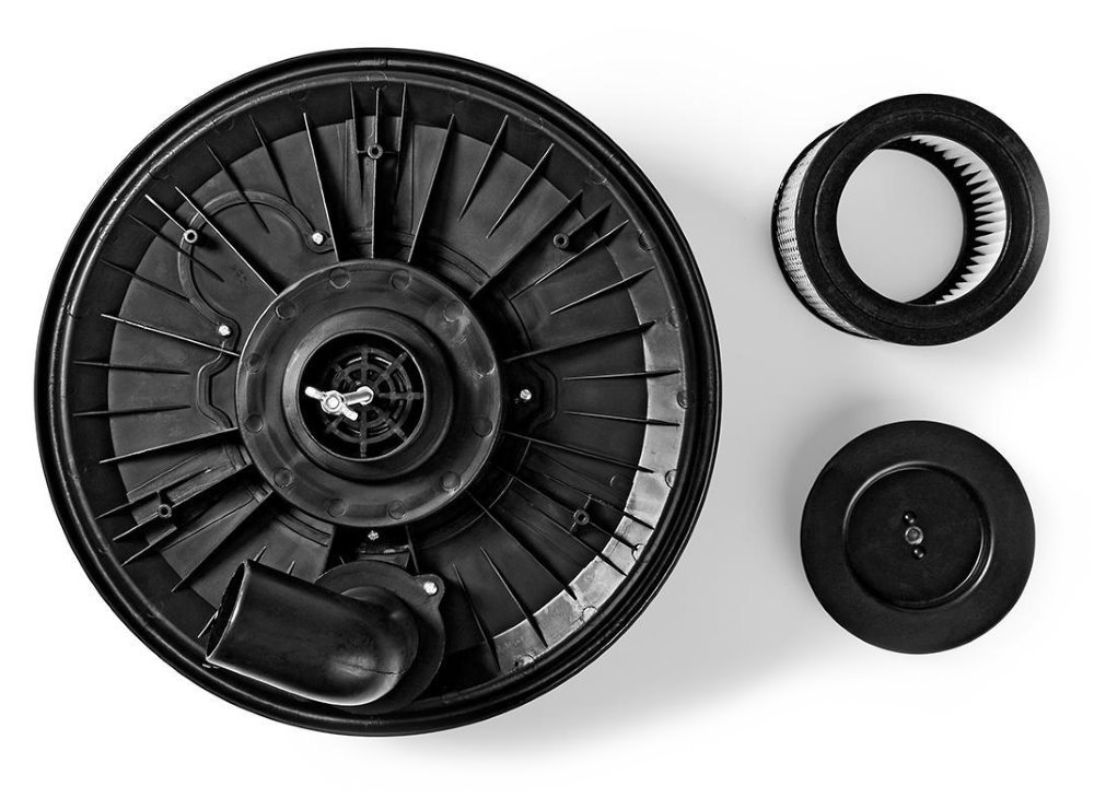 NEDIS bezsáčkový vysavač na popel/ spotřeba 800 W/ kapacita nádoby 18 l/ HEPA filtr/ černý