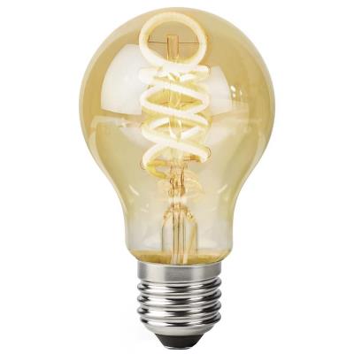 NEDIS Wi-Fi chytrá LED žárovka s vláknem/ E27/ A60/ 4,9W/ 230V/ 360lm/ teplá až studená bílá/ stmívatelná/ zlatá
