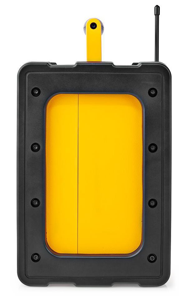 NEDIS digitální rádio/ stolní provedení/ výkon 15W/ FM/ Bluetooth/ IPX5/ napájení z baterie/síťové napájení/ černo-žluté