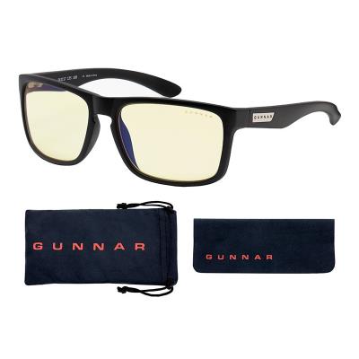 GUNNAR kancelářske/herní dioptrické brýle INTERCEPT READER ONYX * jantárová skla * BLF 65 * dioptrie +2