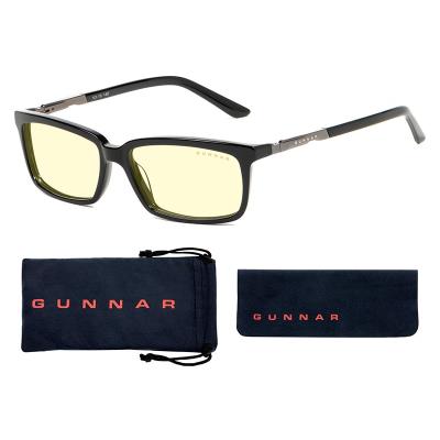 GUNNAR kancelářske/herní dioptrické brýle HAUS READER ONYX * jantárová skla * BLF 65 * dioptrie +2,5