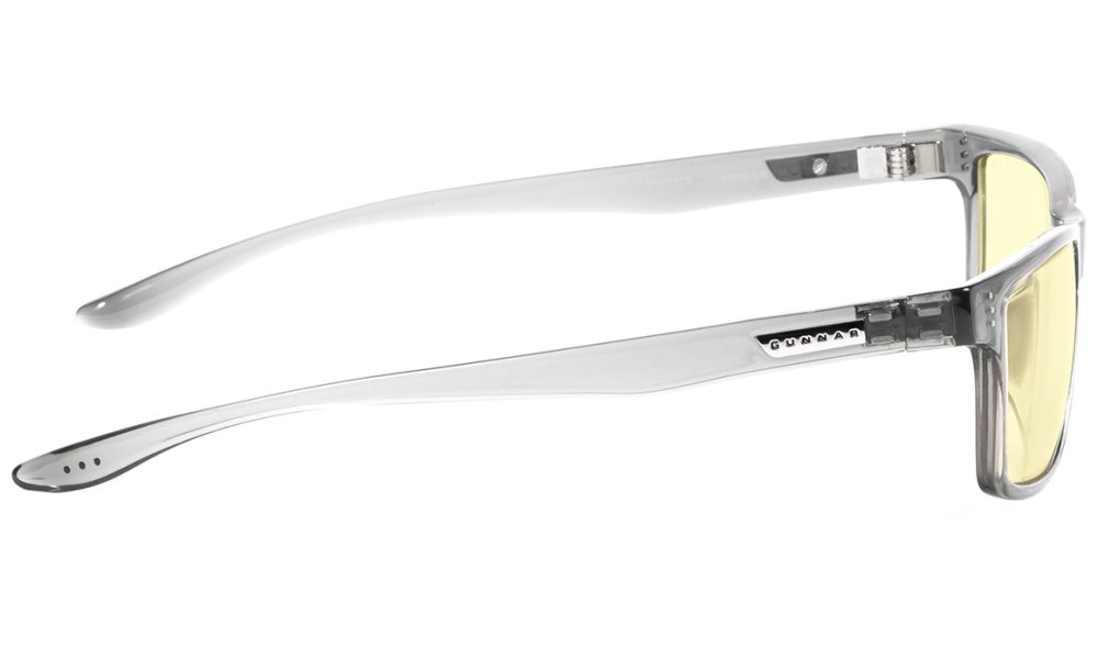 GUNNAR kancelářske/herní dioptrické brýle VERTEX READER GRAY CRYSTAL * jantárová skla * BLF 65 * dioptrie +2