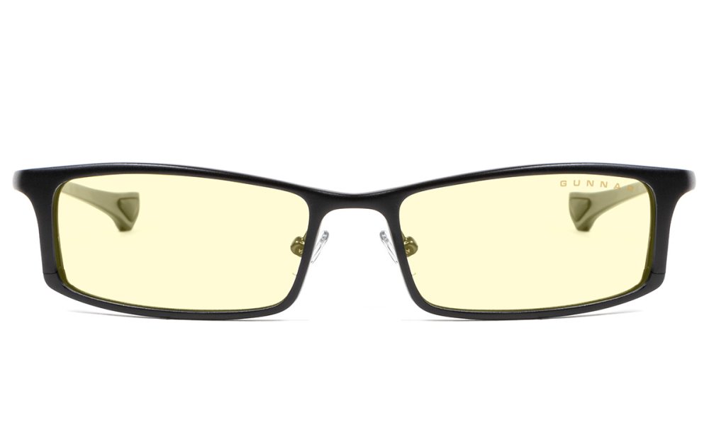 GUNNAR kancelářske/herní dioptrické brýle PHENOM READER ONYX * jantárová skla * BLF 65 * dioptrie +2