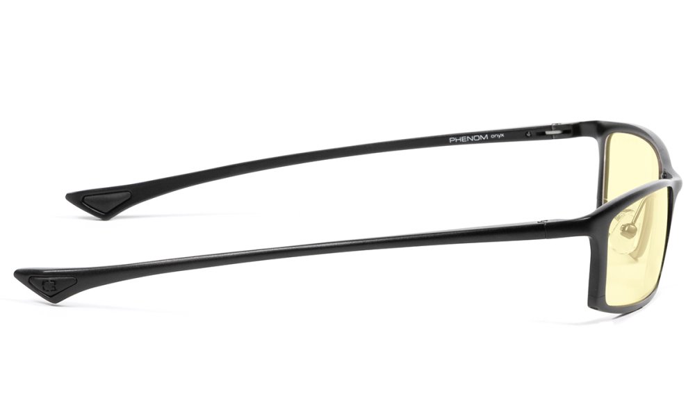 GUNNAR kancelářske/herní dioptrické brýle PHENOM READER ONYX * jantárová skla * BLF 65 * dioptrie +2