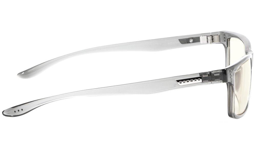 GUNNAR kancelářske/herní dioptrické brýle VERTEX READER GRAY CRYSTAL * čírá skla * BLF 35 * dioptrie +3