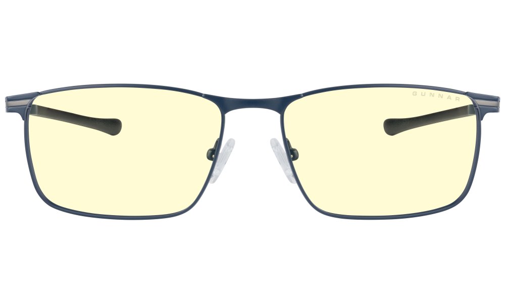 GUNNAR kancelářske/herní brýle MENDOCINO MIDNIGHT BLUE * jantárová skla * BLF 65 * GUNNAR focus