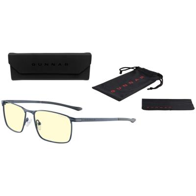 GUNNAR kancelářske/herní brýle MENDOCINO MIDNIGHT BLUE * jantárová skla * BLF 65 * GUNNAR focus