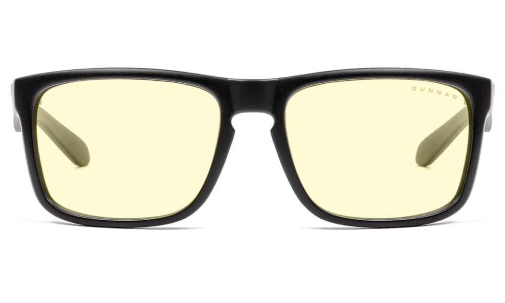 GUNNAR kancelářske/herní dioptrické brýle INTERCEPT READER ONYX * jantárová skla * BLF 65 * dioptrie +2,5