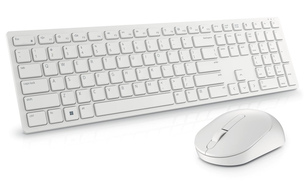 DELL KM5221W bezdrátová klávesnice a myš US/ International (QWERTY) - bílá