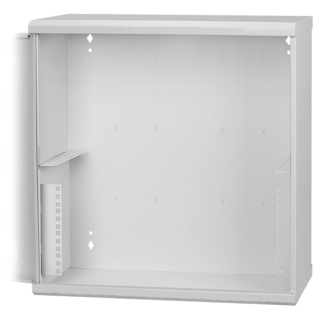 Solarix rozvaděč LC-18 LITE s lištami 3U a 4U, 540x540x180mm, šedý RAL7035