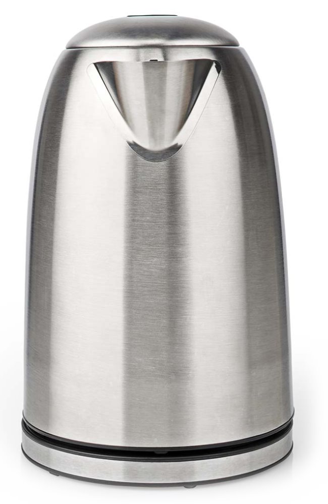 NEDIS rychlovarná konvice KAWK350EAL/ objem 1,7 l/ otáčení o 360°/ nerezová ocel/ spotřeba 2200 W/ černo-stříbrná