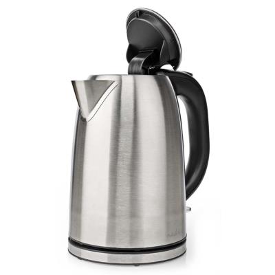 NEDIS rychlovarná konvice KAWK350EAL/ objem 1,7 l/ otáčení o 360°/ nerezová ocel/ spotřeba 2200 W/ černo-stříbrná