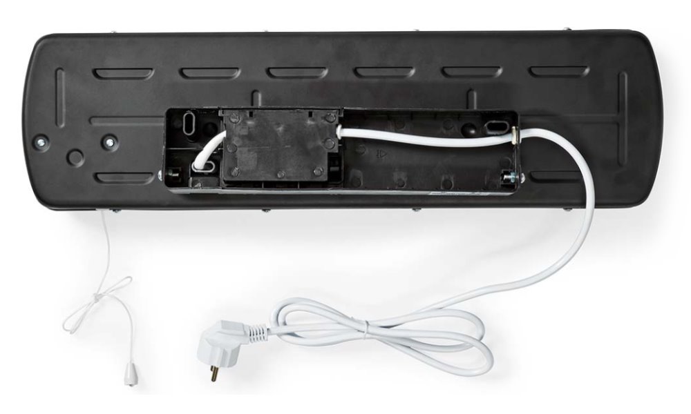 NEDIS koupelnový ohřívač/ spotřeba 1200 W/ nastavitelný termostat/ 2 tepelné Rrežimy/ X4/ šedý