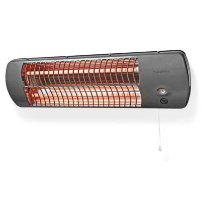 NEDIS koupelnový ohřívač/ spotřeba 1200 W/ nastavitelný termostat/ 2 tepelné Rrežimy/ X4/ šedý