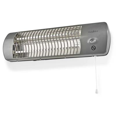 NEDIS koupelnový ohřívač/ spotřeba 1200 W/ nastavitelný termostat/ 2 tepelné Rrežimy/ X4/ šedý