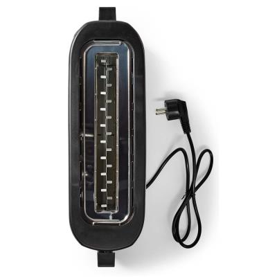 NEDIS topinkovač/ spotřeba 1000 W/ 1 slot/ 6 úrovní zhnědnutí/ funkce rozmrazování/ stojan/ řada nerez/ hliník